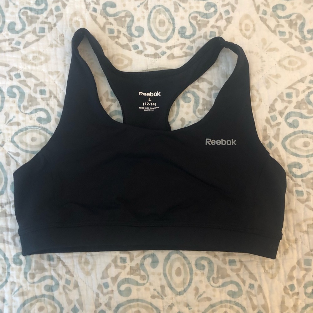 💜REEBOK black sports bra